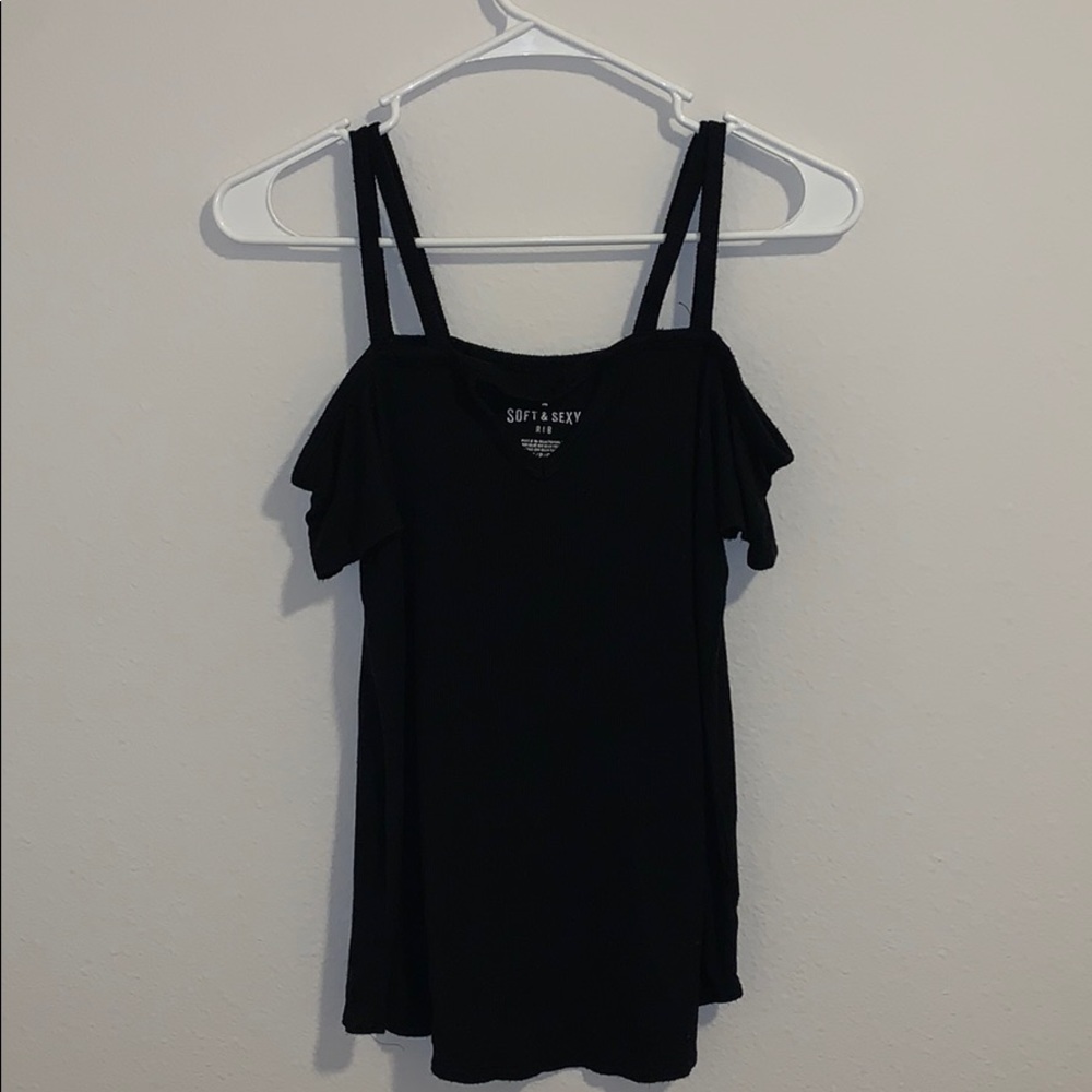 American eagle cold shoulder top